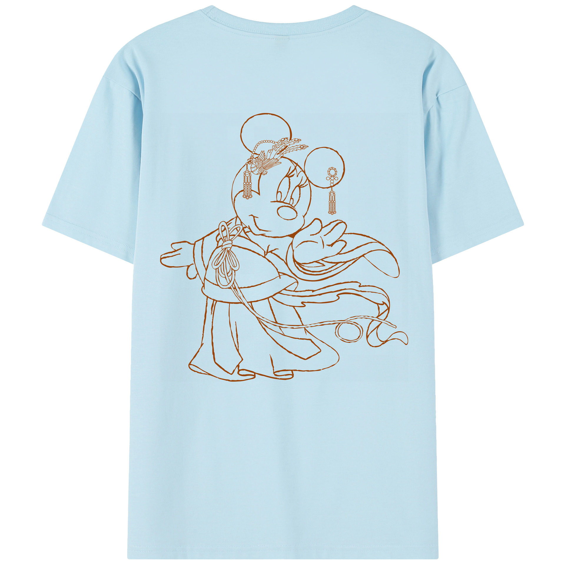（画像用） ミッキーマウス Mickey Mouse 綿100％半袖Tシャツ（背面プリント）